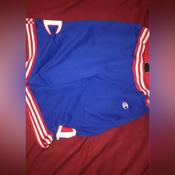 Red and Blue Champion Shorts - Picture 1 of 2